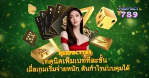 PERFECT789 เทคนิคเพิ่มเบททีละขั้น จังหวะเกมจ่ายหนัก ช่วยทำกำไรได้แบบควบคุมได้